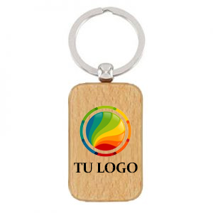 Llavero de bamboo Rectangular