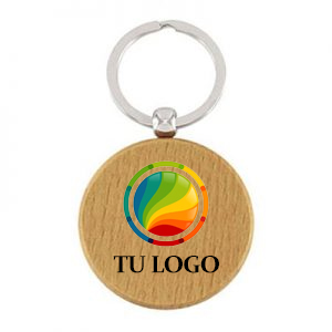Llavero bamboo Circular
